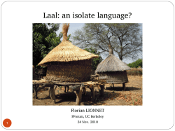 Laal: an isolate language?