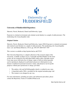 - the University of Huddersfield Repository