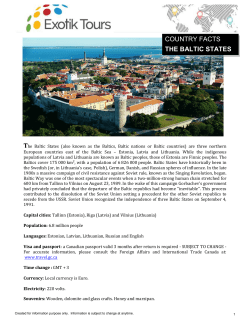 country facts the baltic states