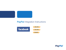 PayPal Integration Instructions