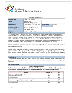 POSITION DESCRIPTION Position Title Direct Care Worker Teams
