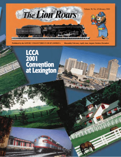 The Lion Roars - Lionel Collectors Club of America