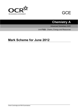 Mark scheme