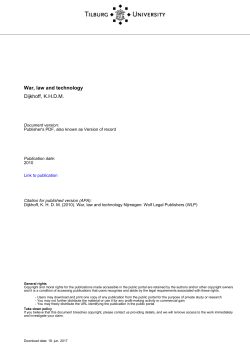 Dijkhoff War 20-12-2010 - Research portal