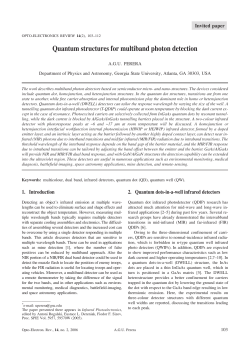 Quantum structures for multiband photon detection