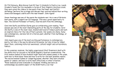 On 7th February, Miss Groves took 42 Year 11 students to Poetry