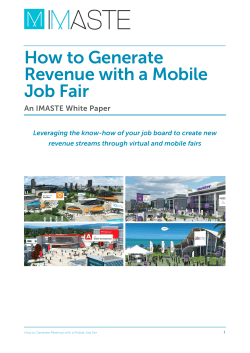 How to Generate Revenue with a Mobile Job Fair