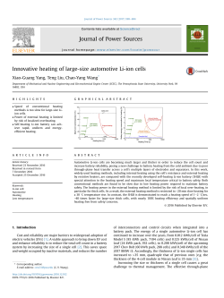 Innovative heating of large-size automotive Li