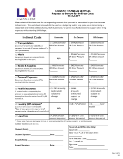 Indirect Costs