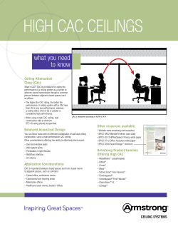 high cac ceilings - Armstrong Ceiling