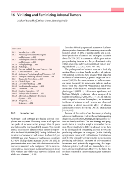16 Virilizing and Feminizing Adrenal Tumors