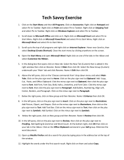 Tech Savvy Exercise