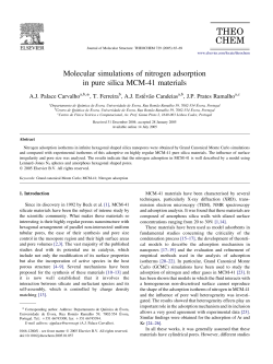 Molecular simulations of nitrogen adsorption in pure silica MCM