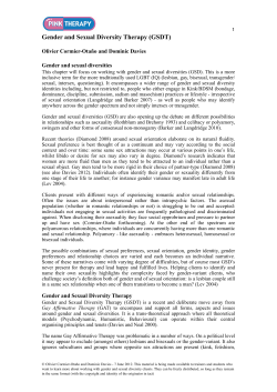 Gender and Sexual Diversity Therapy (GSDT)