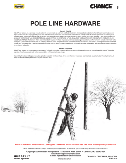 pole line hardware - Genuine Cable Group
