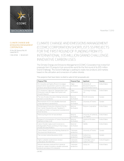 climate change and emissions management (ccemc) corporation