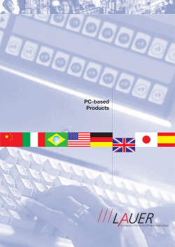 PC-based Products - Van Egmond Groep