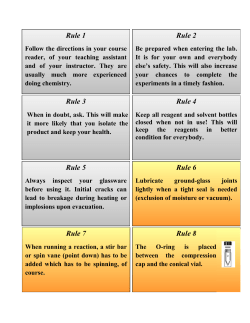 50 Rules for O=Chem lab - UCLA Chemistry and Biochemistry