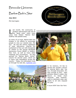 Binocular Universe: Barlow Bob`s Star