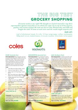 grocery shopping - Imagine Education Australia