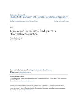Injustice and the industrial food system : a structural