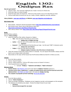 How do I get started? 1. Choose a topic. Your instructor