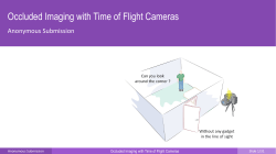 Occluded Imaging with Time of Flight Cameras