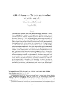 Critically important: The heterogeneous effect of politics