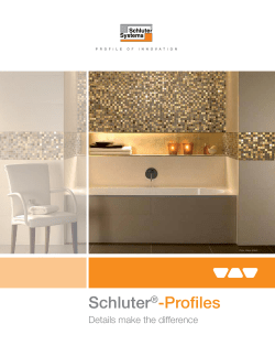 Schluter&reg;-Profiles