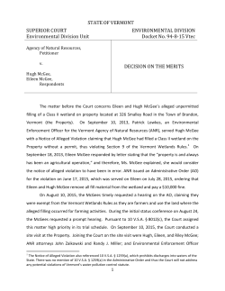 ANR v McGee - Vermont Judiciary