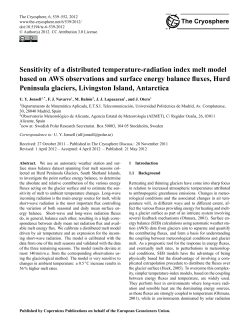 Sensitivity of a distributed temperature-radiation