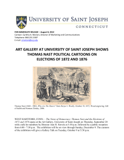 art gallery at university of saint joseph shows thomas nast political