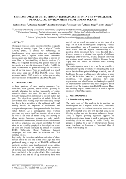 semi-automated detection of terrain activity in the swiss