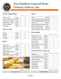 Grocery Delivery form. - Visit Catalina Island
