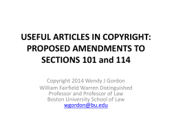 USEFUL ARTICLES IN COPYRIGHT