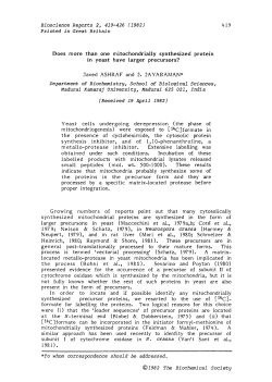 Does more than one mitochondrially synthesized protein in yeast