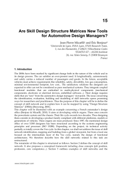 Are Skill Design Structure Matrices New Tools for