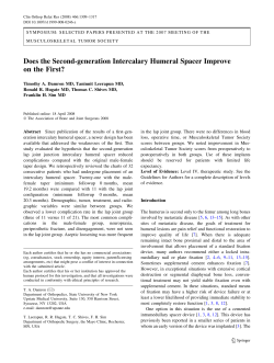 Does the Second-generation Intercalary Humeral Spacer Improve