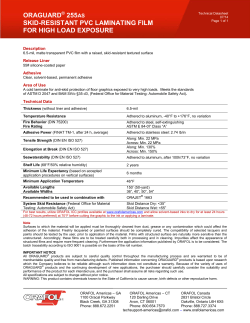 ORAGUARD 255AS SKID-RESISTANT PVC LAMINATING FILM