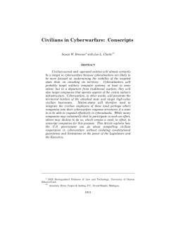 Civilians in Cyberwarfare: Conscripts