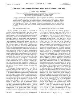 Crack Street: The Cycloidal Wake of a Cylinder