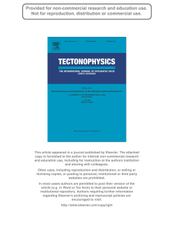 Author`s personal copy - Institut de Physique du Globe de Paris
