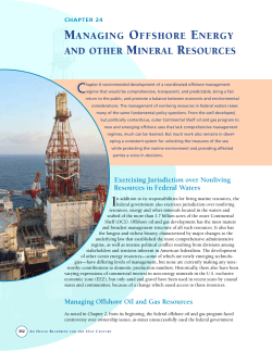 CHAPTER 24 - MANAGING OFFSHORE ENERGY AND OTHER