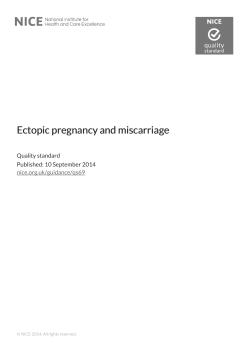 Ectopic pregnancy and miscarriage
