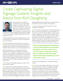 Create Captivating Digital Signage Content: Insights and Advice