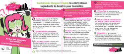 Sustainable Shopper`s Guide to a Dirty Dozen Ingredients to Avoid