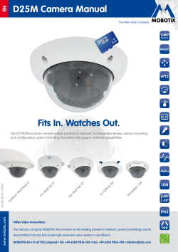 MOBOTIX Camera Manual D25M