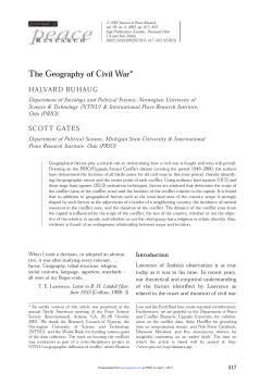 The Geography of Civil War