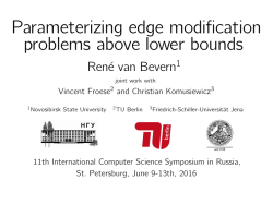 Parameterizing edge-modification problems above lower bounds