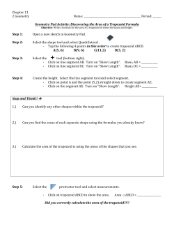 Chapter 11 2 Geometry Name: Period: ______
